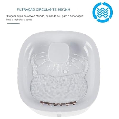 GONDMAX Bebedouro Automático para Gatos e Cães, 3 Litros, Branco - Imagem 6