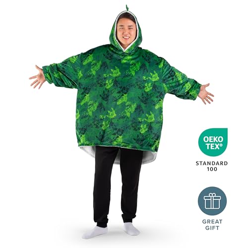 Image of Bare Home Wearable Blanket Hoodie - Soft Plush Sherpa - Warm and Cozy - Oversized Wearable Blanket