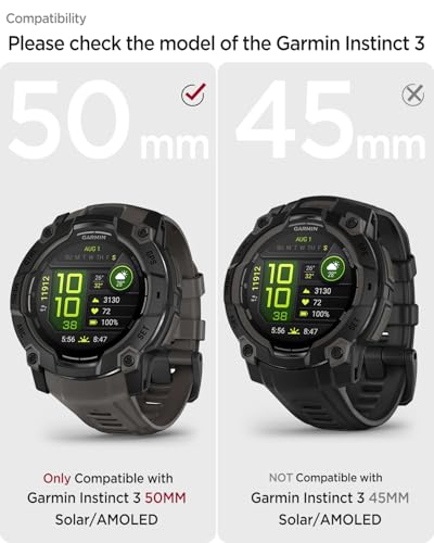 Bracelet Garmin Instinct 3 étanche et réglable en silicone léger - 2