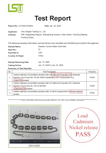 Image of TOPACC Western Metal Concho Belt for Women Cowgirl Chain Belts for Dresses Jeans Country Concert Outfit