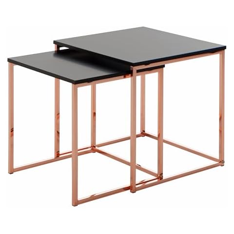 Table basse FineBuy Bois Métal Cover