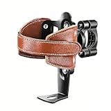 Porte-Gobelet Moto En Cuir Rétro pour Triumph Scrambler 1200xc 1200xe Tiger 1200 Gt/Gt Pro/Gt,Porte-Bouteille En Peau De Vache Fait MainSupport De Boisson AntidérapantFixation Pour Guidon Et Barre