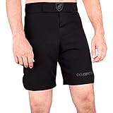 [page_title]-Celebrita MMA Shorts - BJJ Muay Thai Boxen Fight UFC Kickboxen Kampfsport Grappling Stretched Shorts - Schwarz, Herren, schwarz, 32