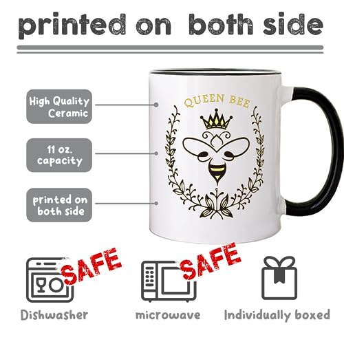 Taza de cerámica Queen Bee con caja de regalo miniatura 2
