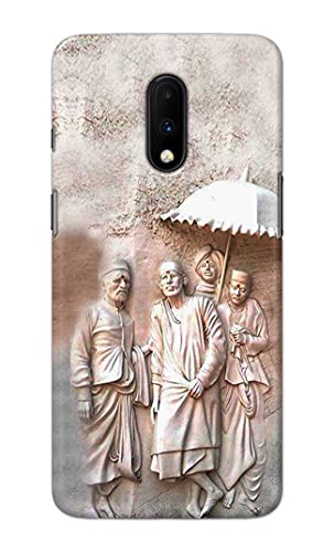 Image of Printed Hard Back Cover Case for OnePlus 6T | OnePlus 7 Back Cover (Sai Baba) -1803