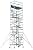 27 Feet Deck High Industrial Heavy Duty 2"Aluminum Utility Scaffolding Rolling Tower