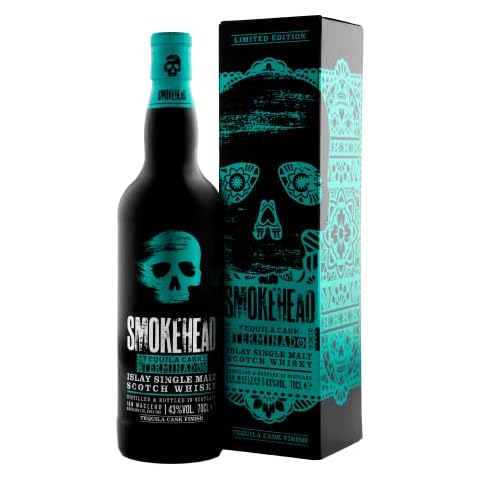 Smokehead TEQUILA CASK TERMINADO Islay Single Malt Whisky Limited Edition 43% Vol. 0,7l in Geschenkbox Cover