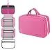 Hanging Travel Toiletry Bag for Men and Women | Makeup Bag | Cosmetic Bag | Bathroom and Shower Organizer Kit | Leak Proof | Large (34”x11”)