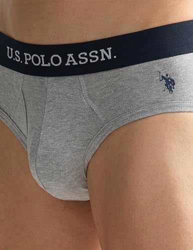 Image of U.S. Polo ASSN. Mens OEB11 Elasticized Waist Underwear Briefs - Pack of 2