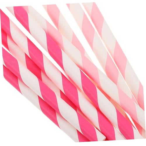 Ipetboom Pitillos Desechables de Papel Rayados Naranja 30 pcs miniatura 3