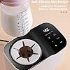cadciehe Waterless Bottle Warmer with Shake Function, Safer for Baby, Wash Free, Surrounding Hot Air Heating Breastmilk Evenly to Ideal Temp Baby Bottle Warmer for Safe Heating Milk Warmer