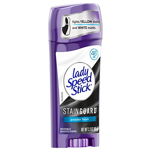 Lady Speed Stick Stainguard Underarm Antiperspirant Deodorant for Women, Powder Fresh - 2.3 ounce (6 Pack) - Thumbnail 3