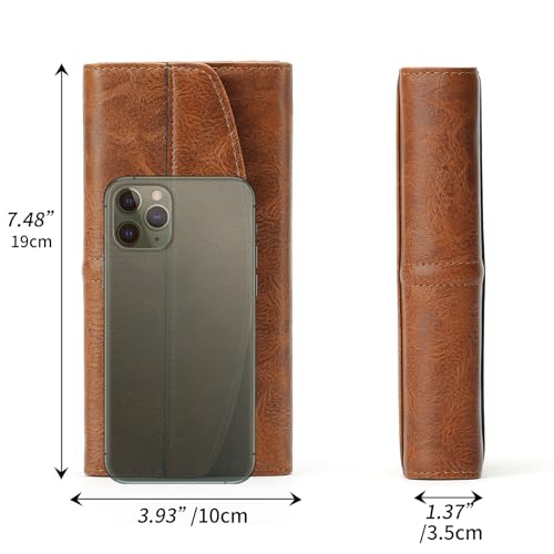 Womens Wallet Large Capacity Leather RFID Blocking Wallets for Women Clutch Credit Card Holder with Zipper Pocket2