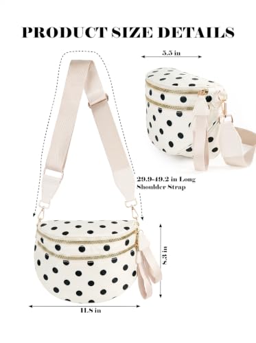 Image of Checkered Crossbody Bag Bum Bag for Women,Spacious Fanny Packs Belt Bag