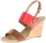 AK Anne Klein Women's Taye Leather Wedge Sandal