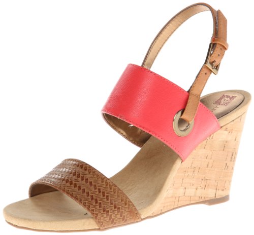 AK Anne Klein Women's Taye Leather Wedge Sandal