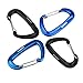 KAMOTA Carabiners, 2 Pack 12KN Aluminium Wiregate Carabiners for Hammocks Clipping On Camping Accessories Keychains and More