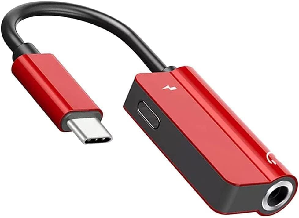 JGD PRODUCTS 2in1 USB C to 3.5mm Audio Adapter and Charger Compatible with OnePlus 10 pro Oneplus 11R 7T 8T 9 Pro and All oneplus Devices|| Not for Samsung and Other Devices (RED) (B0CH8CWCG6) Amazon Price History, Amazon Price Tracker