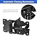 uxcell 2pcs Self Closing Gate Hinges, Wooden Gate Hinges for Wooden or Vinyl Fence Gate, with Self-Tapping Screws and Adjuster Tool, Black