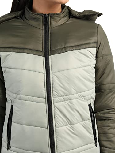 Image of CHKOKKO Women's Polyester Winter Standard Length Quilted Jacket
