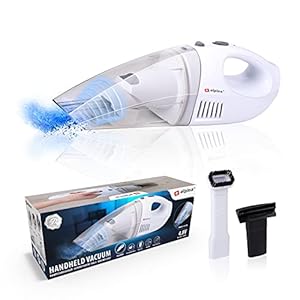 alpina Handstaubsauger – Akku Handstaubsauger – Kabellos – 30 Watt – Weiß