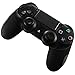 Produktbild DOTBUY 1 x PS4 Dicker Hälfte Silikon Schutzhülle Sleeve + 2 Analog Cups Silikon Thumb Grips für Sony Playstation 4 Controller - Bundle (Black)