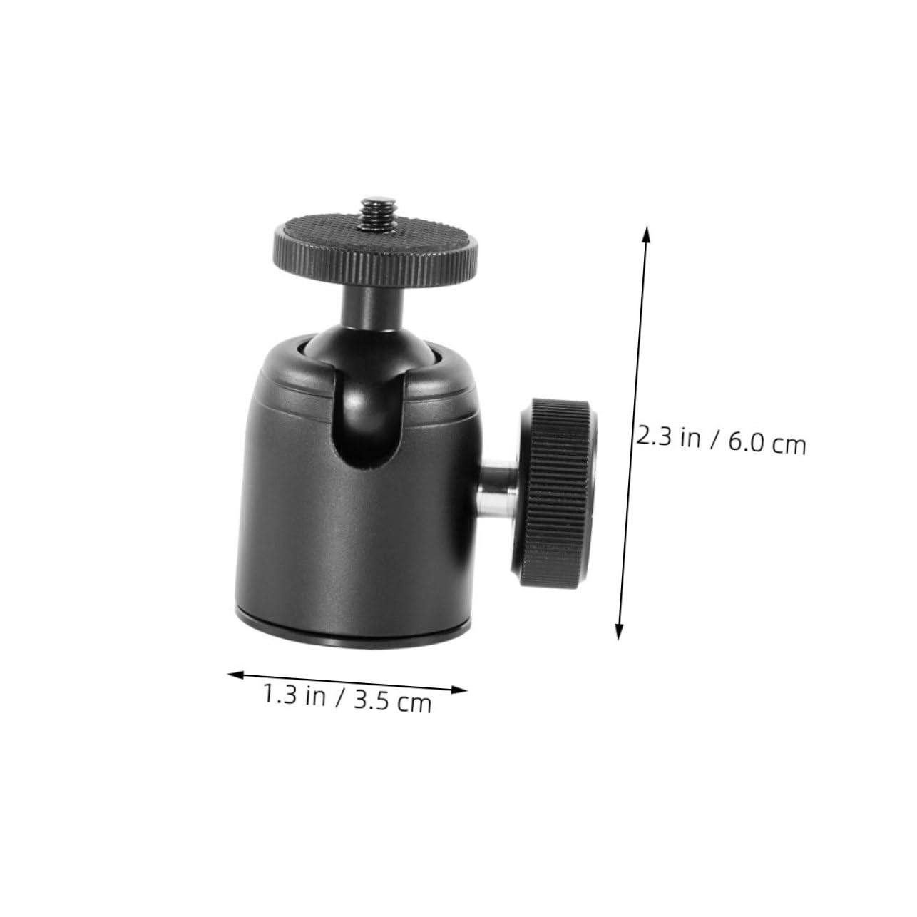 1 Set Camera Gimbal Tripod for Cell Phone Cell Phone Tripod Projector Stand Cellphone Tripod Camera Tripod Attachment Ball Head Mount Camera Tripod Mount Aluminum Alloy Black BRIGHTFUFU