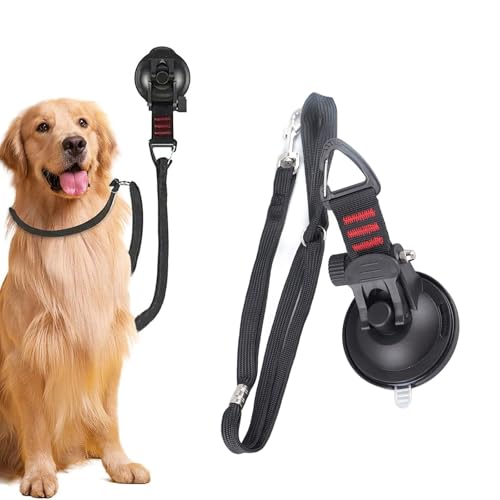 Pet Bathing Tether Straps,Dog Bath Tether,Dog Grooming Loop with Heavy Suction Cup,Dogs Grooming Tub Restraint Leash with Adjustable Collar for Pet Dogs Cat Shower image 3