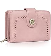 DUDU Portafoglio Donna Piccolo In Pelle Schermato RFID Colorato Ultra Compatto Con Zip Interna E 8 Porta Carte Tessere - Foto 5