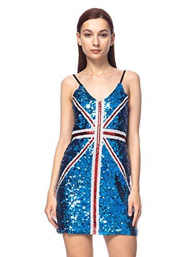 Amazon.com: Anna-Kaci Women's Sparkly Sequin Dress UK Flag
