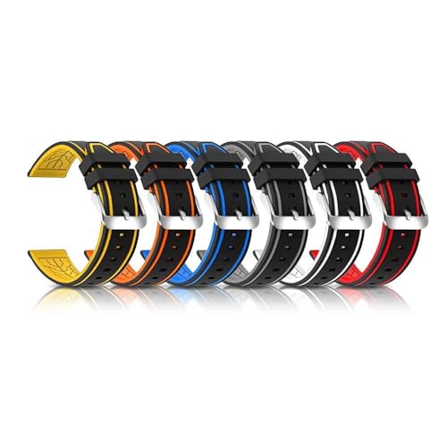 Bracelet montre caoutchouc 26mm SCRUBY bicolore sport étanche - 7