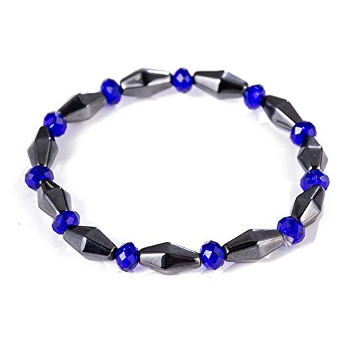 Bracelet en pierre naturelle conique bleu noir : le bijou pour affirmer son style
