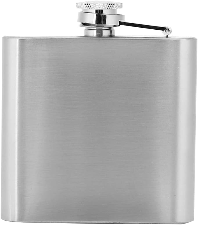 Stainless Steel Decanter,Portable Whiskey Decanter with Funnel for Wine and Whiskey Lovers On The Go(5oz d pot + 1 funnel)