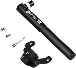 XXGJOALD Minibomba de Bicicleta de 120 PSI, inflador de Aire de Alta presión, válvula Presta y Schrader, portátil para neumáticos de Bicicleta de montaña (Color: 051, Logotipo Negro)