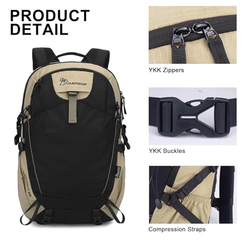 Image of MOUNTAINTOP 30L Hiking Backpack,Men Women Camping Backpack,Lightweight Trekking Travel Backpacks for Climbing Skiing Cycling
