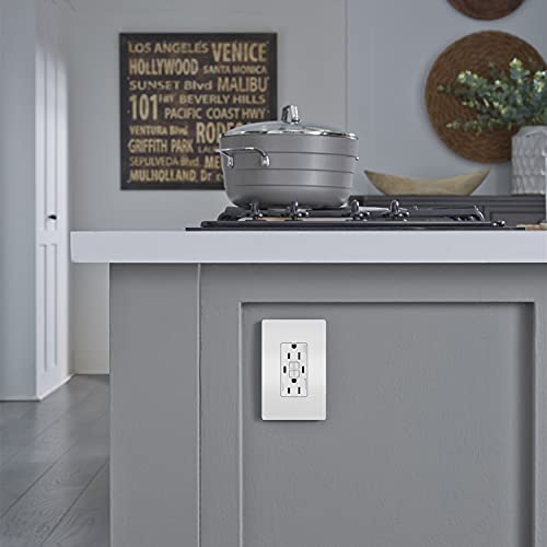 Legrand Radiant 1597TRUSBCCW 15 Amp GFCI Self Test Tamper Resistant Decorator Duplex Outlet with USB Type C, White (1 Count) by Pass & Seymour - Image 7