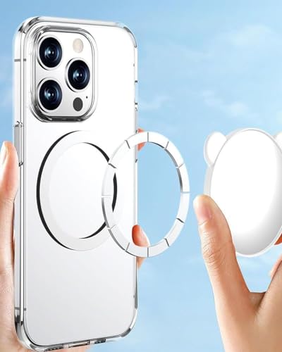 Image of AlakhDM Selfie Mirror, Portable Selfie Mirror for Back Camera, Portable Design, Universal Compatibility, White Finish, Ideal for Vlogging and Photography Recording, Cell & Accessories