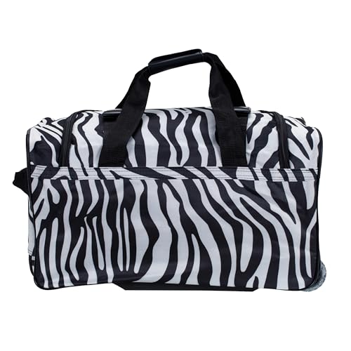 Image of Rockland Rolling Duffel Bag, Black, 22 inch
