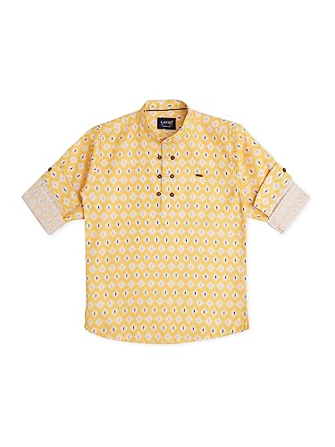 Image of CAVIO Boys Regular Fit Pure Cotton Full Sleeve Shirt Casual