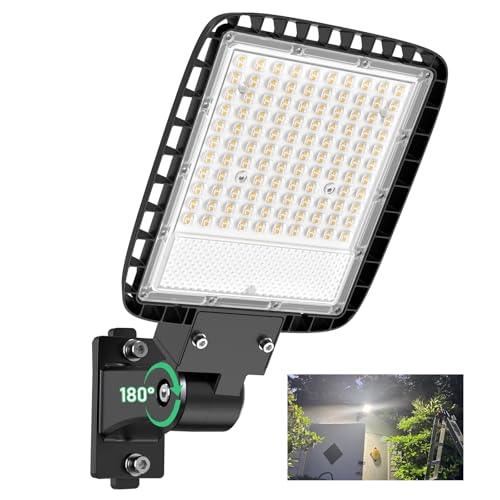 Ipackorin LED Parking Lot Light - 150W 6000K 120V Led Barn Light Outdoor Pole Light with Photocell Sensor - 22500lm Wall Mount Commercial Street Area Lighting for Yard Garage House Porch
