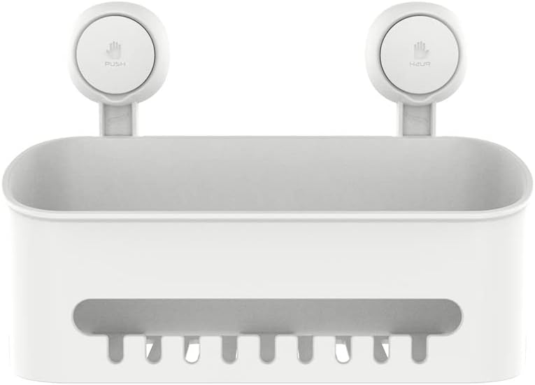 Miniatura 5 de Jabonera con ventosa, potente soporte de jabón de succión al vacío, sin taladros, soporte de esponja fuerte, sin taladros, estante de ducha