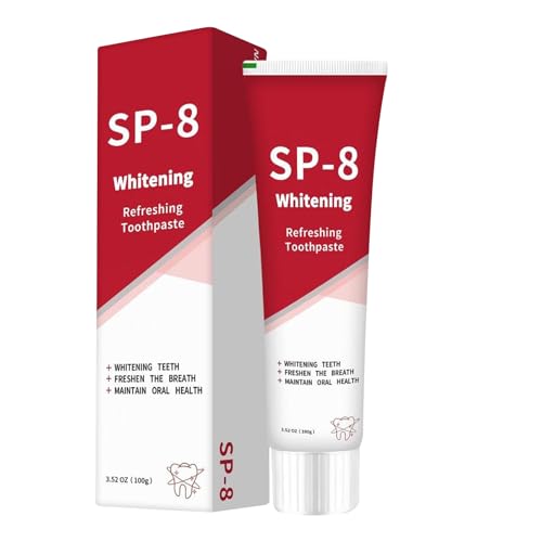 Dentifricio Sp-8, Dentifricio probiotico, Dentifricio sbiancante con pulizia profonda,Probiotici naturali contro l'alito cattivo | Rinfresca il respiro a lunga durata,Gengive sane (1)
