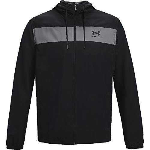Under Armour Homme Ua Sportstyle Windbreaker Coupe vent l ger Veste pour homme, Black / Black, S EU