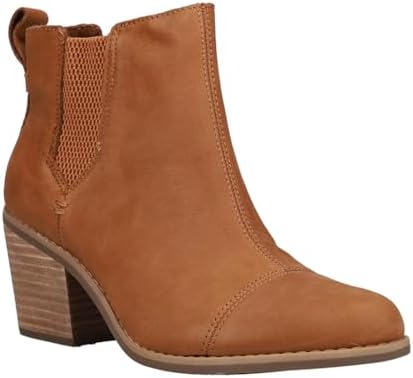 TOMS Women's Everly Chelsea Boot, Tan, 8.5 | Image 1