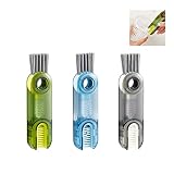 3 in 1 Multifunctional Cleaning Brush, Tiny Bottle Cup Lid Detail Brush Straw Cleaner Tools Mini Sil