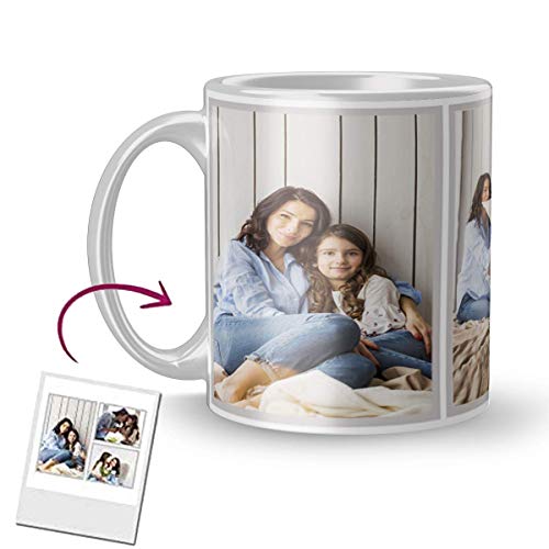 Taza Personalizada con tu Foto - Tazas personalizadas - Regalo Personalizado - Diseña tus Tazas con tu Foto y Texto - Color: Blanco - Material: Cerámico - Regalo Original.
