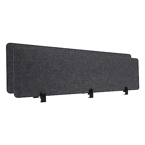 2pcs Privacy Desk Dividers 60"x16" Clamp-On Acoustic Panels