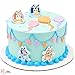 DecoPac Bluey So Much Fun Rings, 24 Cupcake Decorations Featuring Bluey, Bingo, Bandit, and Chilli, 3D Food Safe Cake Toppers – 24 Pack