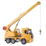 kranmodellbau müller Die Fahrzeugfront lässt sich nach vorne drehen, die Tür lässt sich öffnen und das Fahrerhaus kann um 360 Grad im und gegen den Uhrzeigersinn gedreht werden.