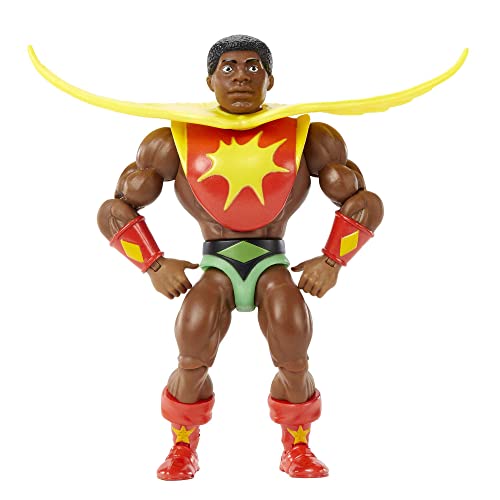 Masters Of The Universe Origins Toy, Sun-Man 5.5-In Action Figure Collectible, 16 Movable Joints, Accessories #TOP1